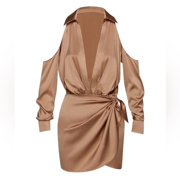 SER.O.YA Tan Mini Dress - Picture 4 of 7